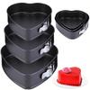 Premium Non-Stick Steel Baking Pan with Adjustable Bottom Lock for Mousse Cakes Desserts and Pastries Oven-Safe Cake Mold