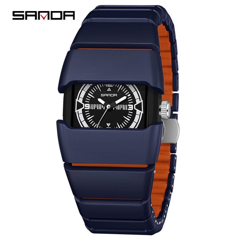 In-Stock Black Tech Y2K Alien Armor Retro Watch with Luminous High-End Finish