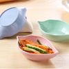 New Nordic Style Leaf Small Plate Food Grade Wheat Straw Seasoning Plate Kitchen Vinegar Bowls Soy Sauce Plates Snack Plates