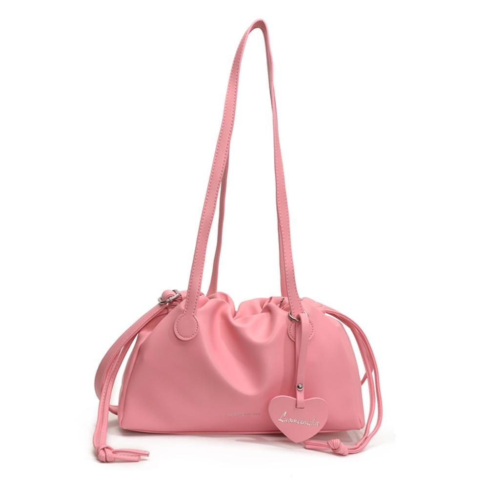 

Shoulder Pouch PU Underarm Bag Crossbody Bag PU Leather Shoulder Bag Elegant Messenger Bag Office розовый