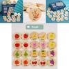 Wooden Educational Matching Puzzle For Children With Forest Animal Fruit Theme For Early Learning