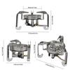 Camp Stoves For Camping Small Camping Stove Space-Saving Backpacking Stove Non-slip Four-Burner Stove Outdoor Windproof Stove