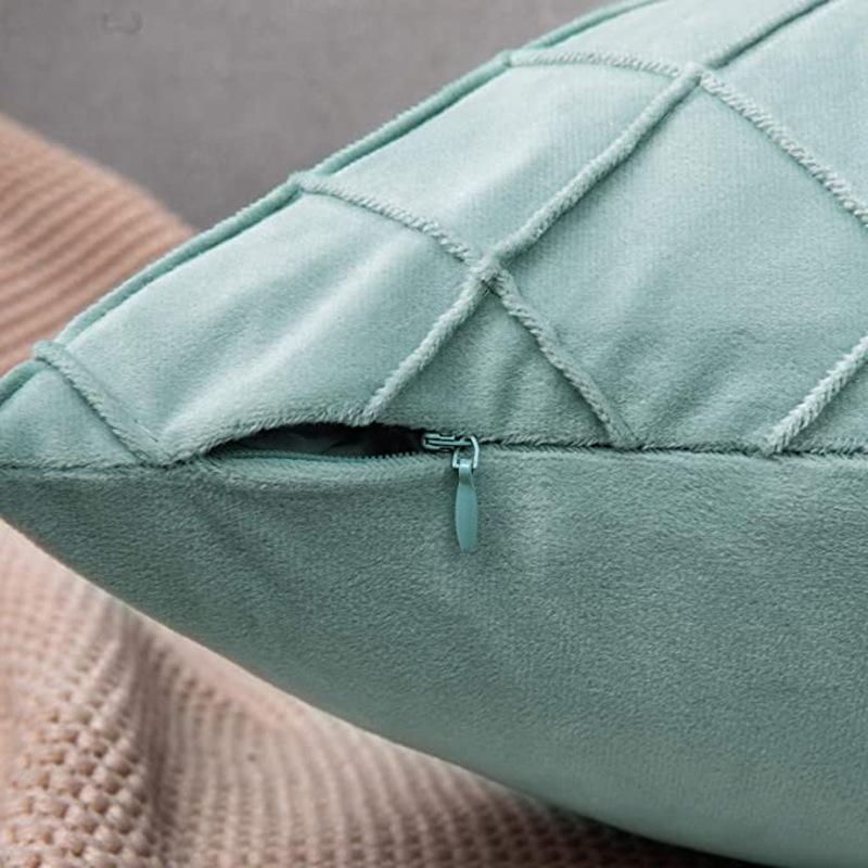 Sofa Pillow Bedside Car Lumbar Pillow Cushion Velvet Pillow Cover Ins Style New Plush Pillow