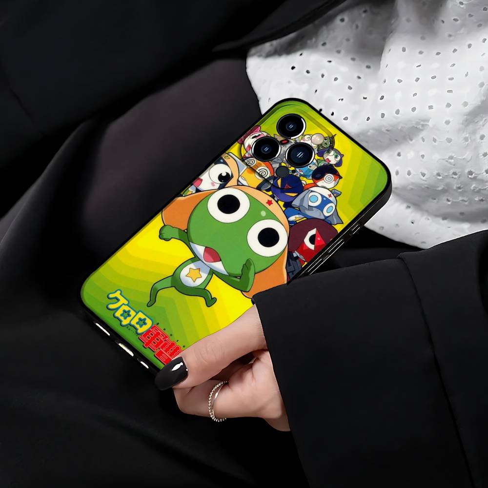 Funny Cartoon Keroro Gunsou Frog Phone Case For IPhone 17 15 Pro Max 14 Pro 12 11 13 Mini X XR XS 16 Plus SE Back Cover