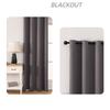 High Density Fabric 100% Blackout Curtains Thermal Insulated Sunproof Drapes with Grommet Top Bedroom Living Room Decor