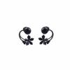 Sweet Crystal Flower Earrings Light Luxury Ladies U-shaped Earrings Flower Ear Studs  Jewelry Gifts