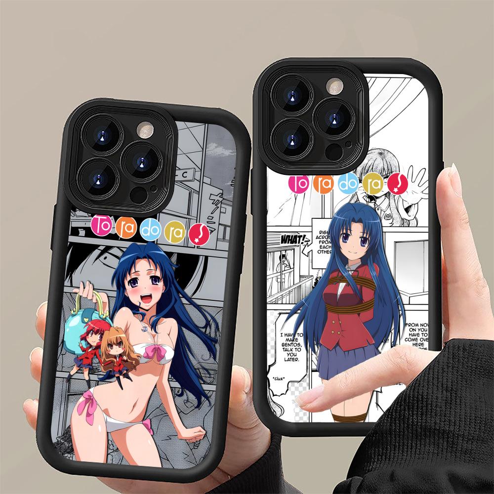 Toradora Kawashima Phone Case for iPhone 17 16 15 14 13 12 11 Air Pro Max Plus Black Soft TPU Shockproof Cover