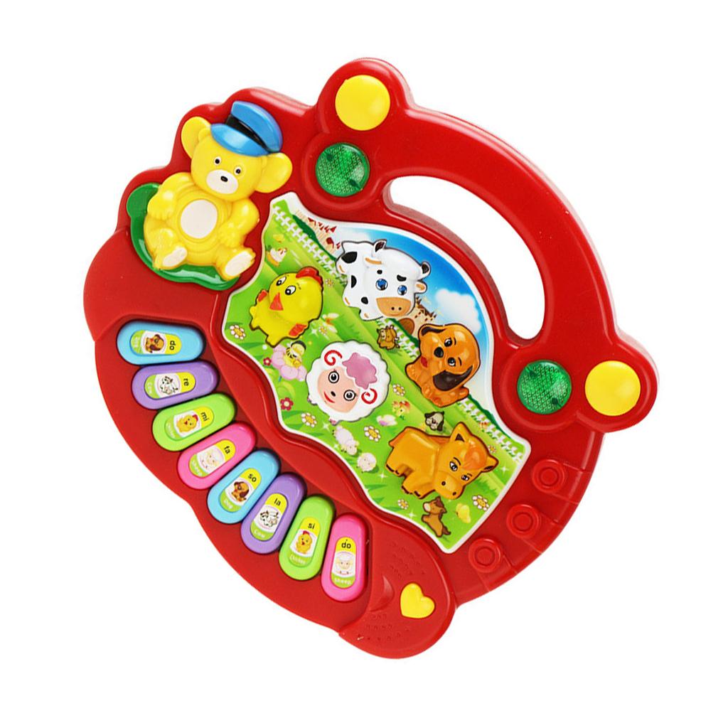 Electronic Baby Instrument Farm Animal Keyboard Toy Children Educational Musical Instrument Toys