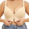 A-G cup 34-50 super large size European and American sizes have steel ring vest type large cup smooth front buckle underwear