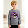 European sizes Kids' Stylish Round-Neck Pullover, Long-Sleeve Top , Featuring a Cool Astronaut Print, Suitable for Casual Wear And Outdoor Activities