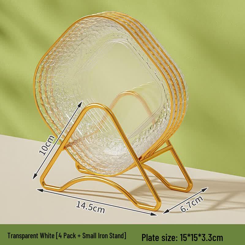Nordic Style Round Plastic Snack Plate