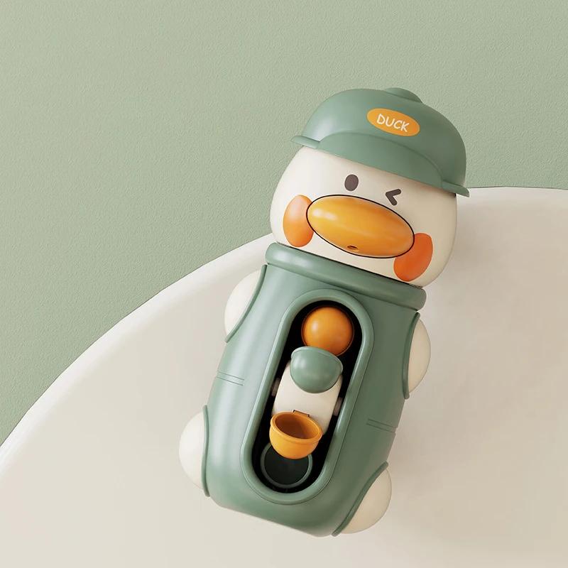 Cute DuckElephant Baby Shower Bath Toys Children Water Play Spinner with Suction Cup Waterwheel Games for Kid Bathroom