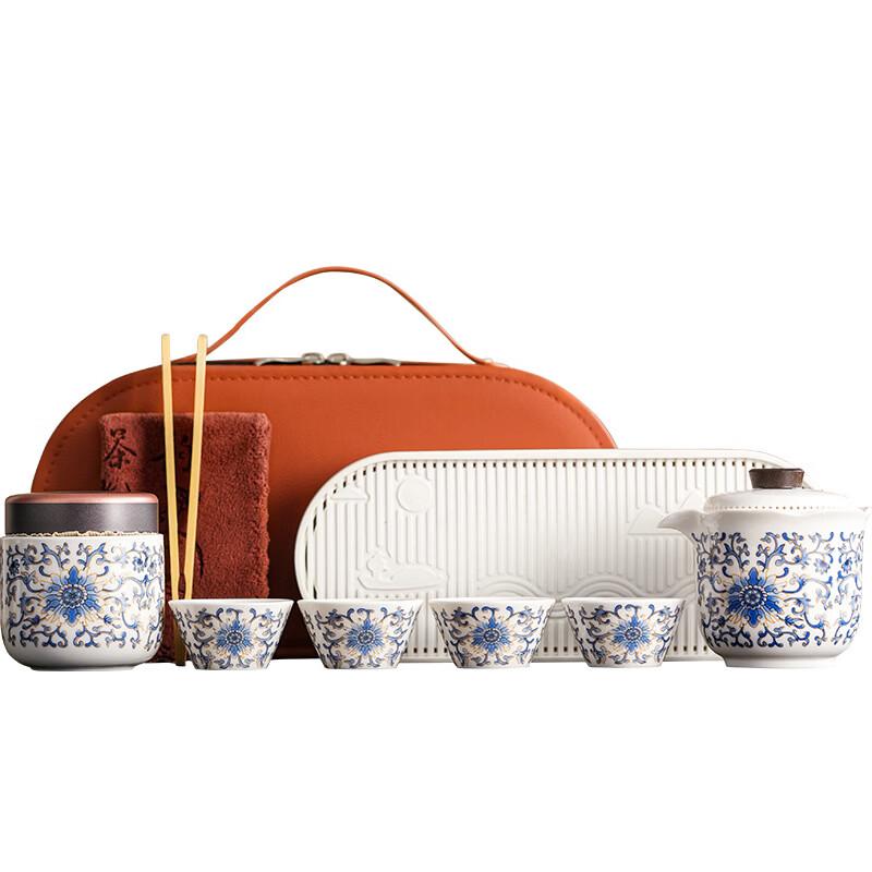 Tianxiang Peony Ceramic Tea Set