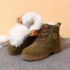 Wool warm boots outdoor snow boots winter men's thickened warm and velvet cold-proof cotton shoes winter northeast boots fashion