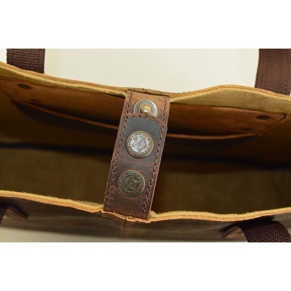 Women's Shoulder Handmade Large Shopping Tote Purse Buff Leather Vintage Bag