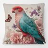 Australian King Parrot Painting Cushion Covers Birds Flower Wildlife Sofa Decorative Pillowcase