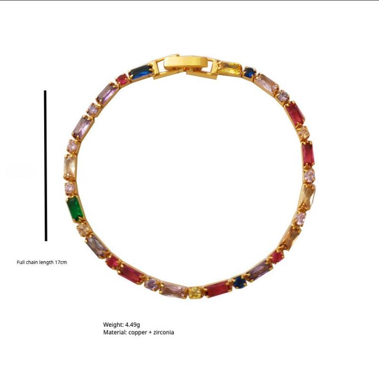 Mihmily Brand - Colored Gemstone Bracelet, Retro and Fashionable Design, Bring Good Luck