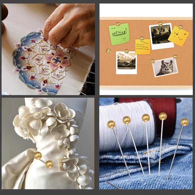 Push Pins Round Head Tacks Poster Pins Map Tacks for World Map Cork Board School Office Supplies