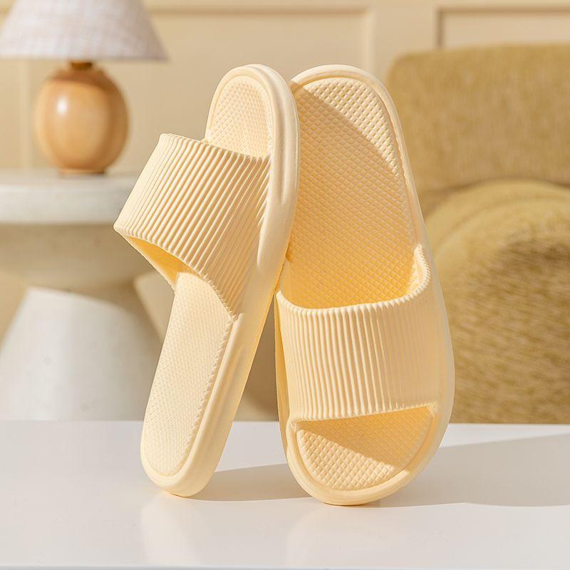 Womens Mens Couple Summer Thick Soled Non Indoor And Outdoor One-piece Slippers