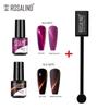 ROSALIN 3PCS Cat's Eye Gel Nail Polish With Magnet Tool Semi Permanent UV Gel Polish Magnetic Nail Art Design