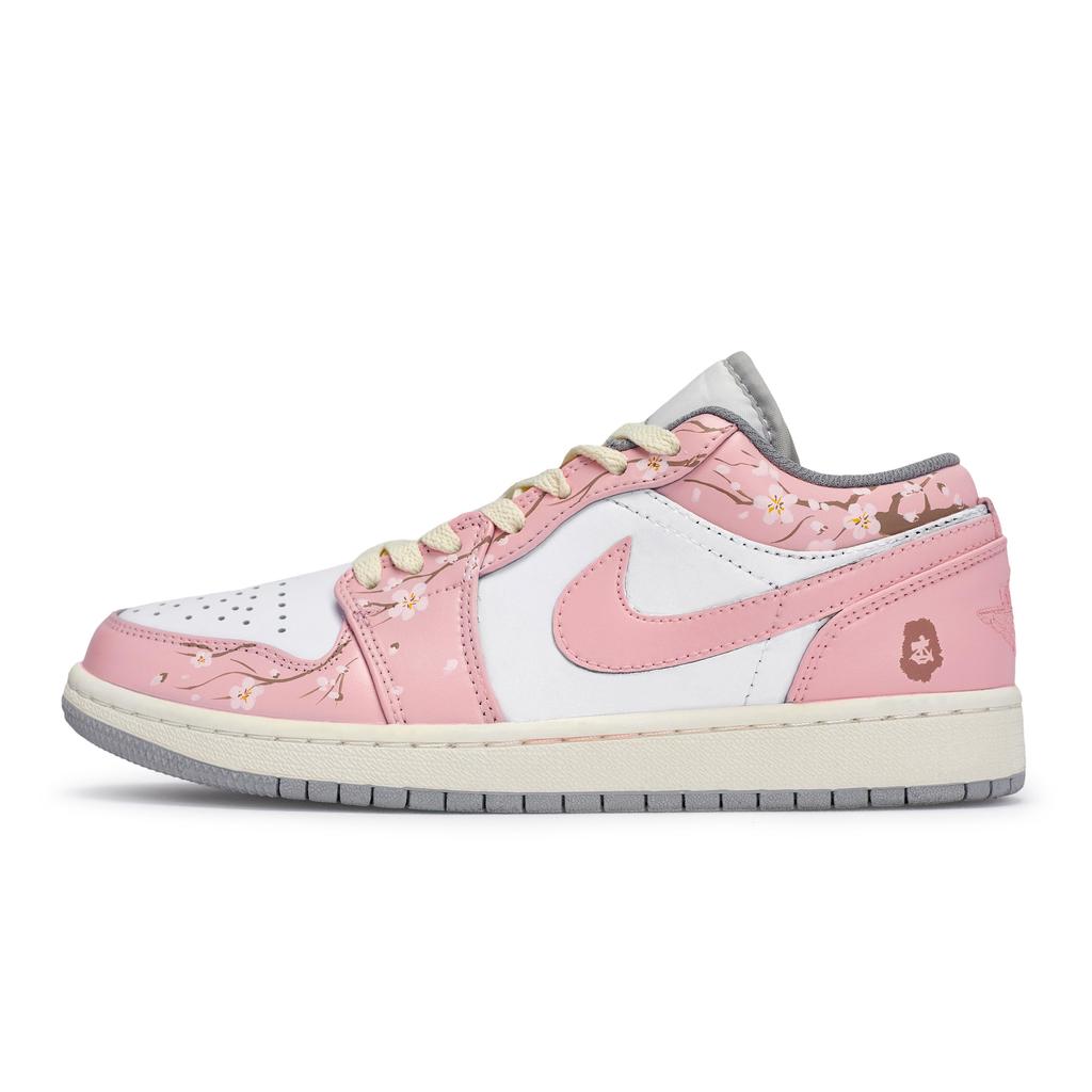 Jordan Air Jordan 1 Vintage Basketball Shoes Men's Low top White 553558-053(Team80-S-BOX)