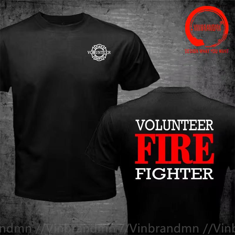 Firefighter Volunteer Classic Design T Shirt Unisex Fashion Trendy Casual Clothing Stylish Tee Shirt Leisure Tshirt Unisexs Tshirt