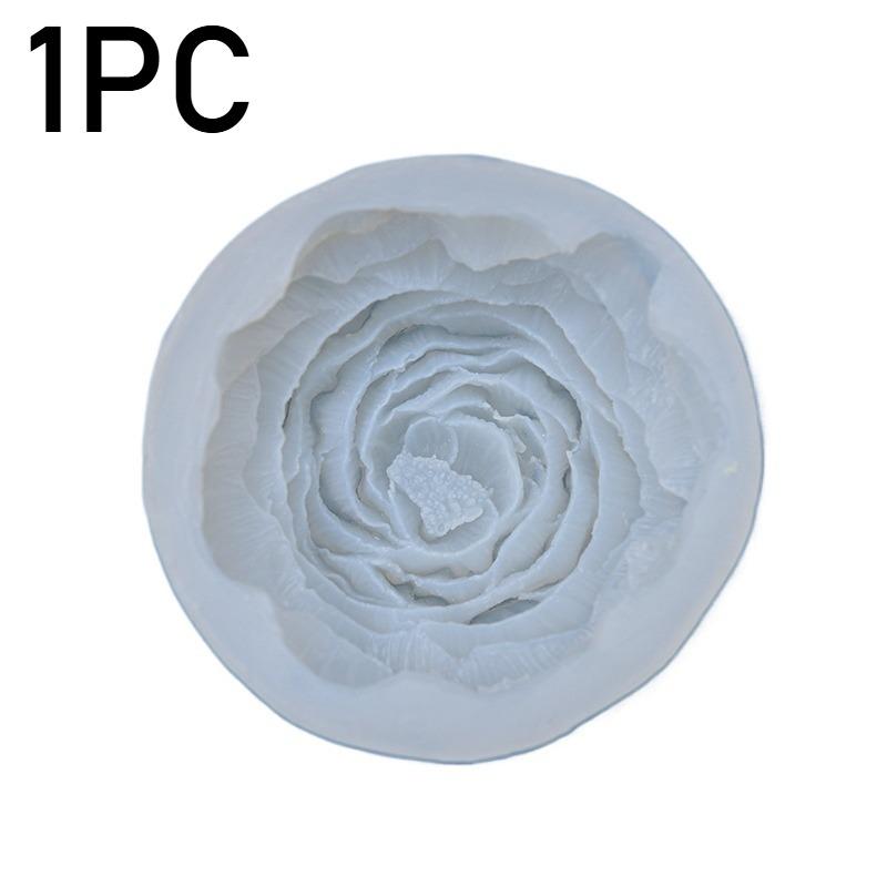 1/2/4 Stück Pfingstrosen-Blumen-Silikonform DIY Backen Kuchen Kerze Schokolade Seife Handwerk für Küche Dessert Handgemachte Werkzeuge Zubehör