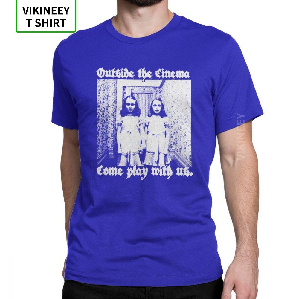OTC Shinning Horror T Shirt Unisex Cotton Vintage T-Shirt Redrum Movie Grady Twins Scary Creepy Halloween Tee Short Sleeve Clothes