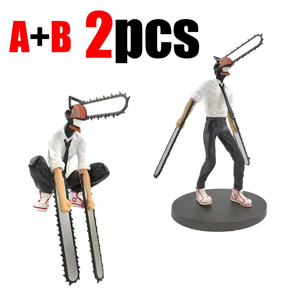 19cm Chainsaw Man Denji Anime Figure Denji/Power Action Figure 1560 Chainsaw Man Denji Figurine Adult Collectible Model Doll Toy