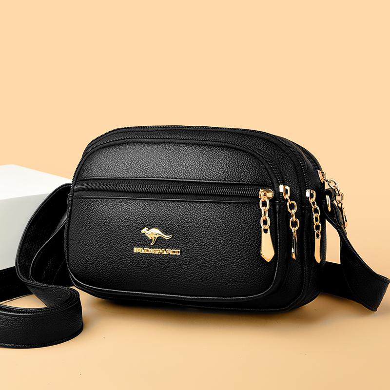 Jednoduchá a módní taška přes rameno pro ženy, Retro crossbody taška, Taška přes rameno s více přihrádkami vhodná pro každodenní použití, Nakupování, Dojíždění