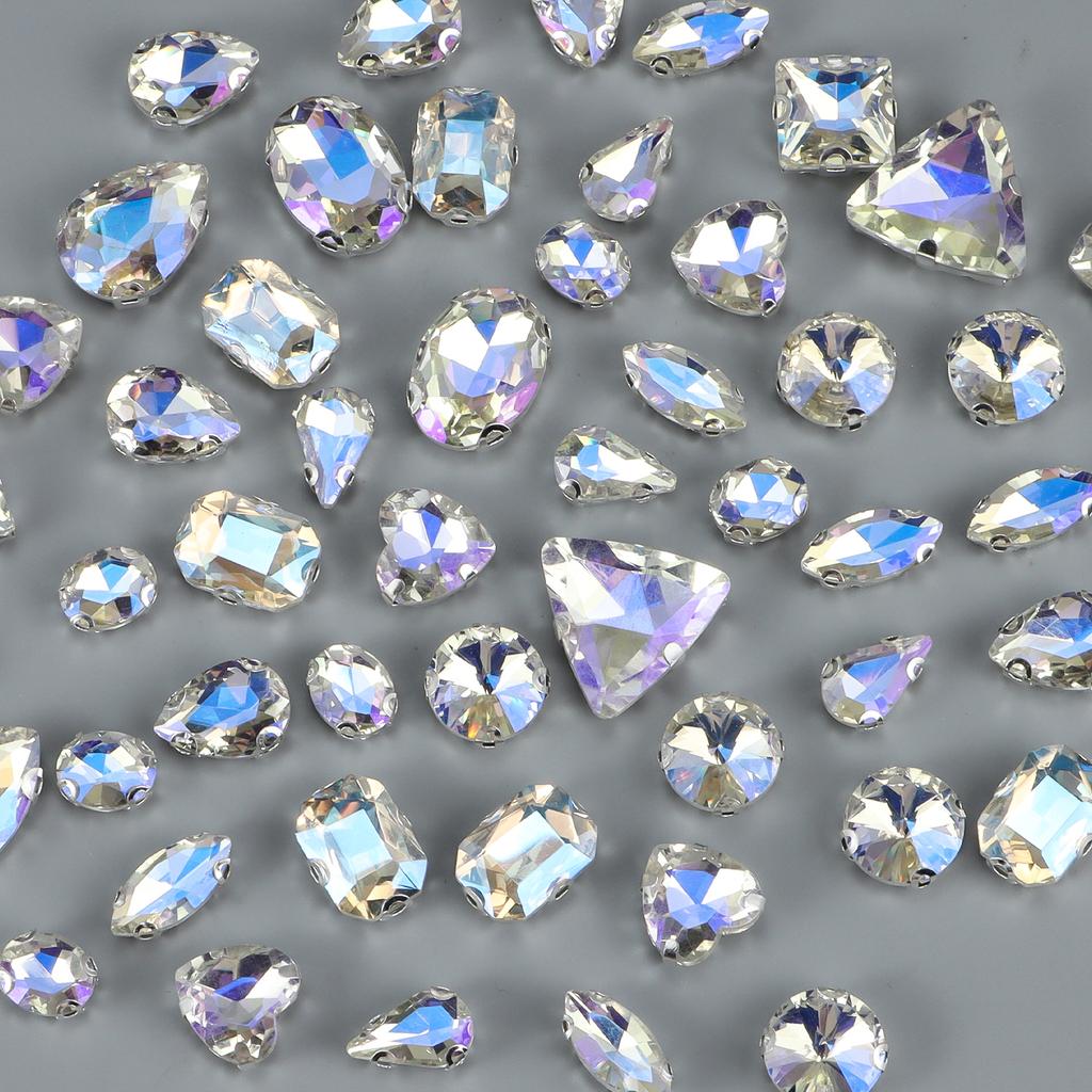 Mix Shapes Best Quality Resin Sewing Rhinestone Sew On Stones Strass for Clothing Accessories Shoes