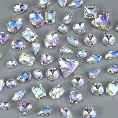 Mix Shapes Best Quality Resin Sewing Rhinestone Sew On Stones Strass for Clothing Accessories Shoes
