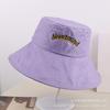 Letter Embroidered Fisherman Hat Women Outdoor Eaves Sunshade Sun Hat Leisure Beach Vacation Sun Hat