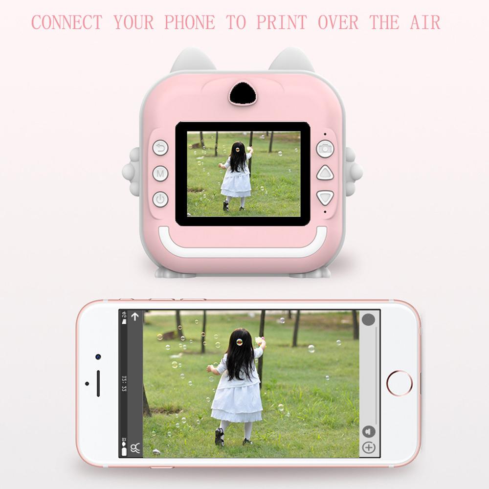 Imprimare instantanee Fotografie Camera pentru copii Mini imprimantă termică Video Camera digitală pentru copii pentru fotografie Jucării educaționale Cadou