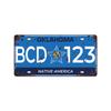 Vintage Tin Art with 1530 License Plate Design: Ideal for American - style Background Wall Decor
