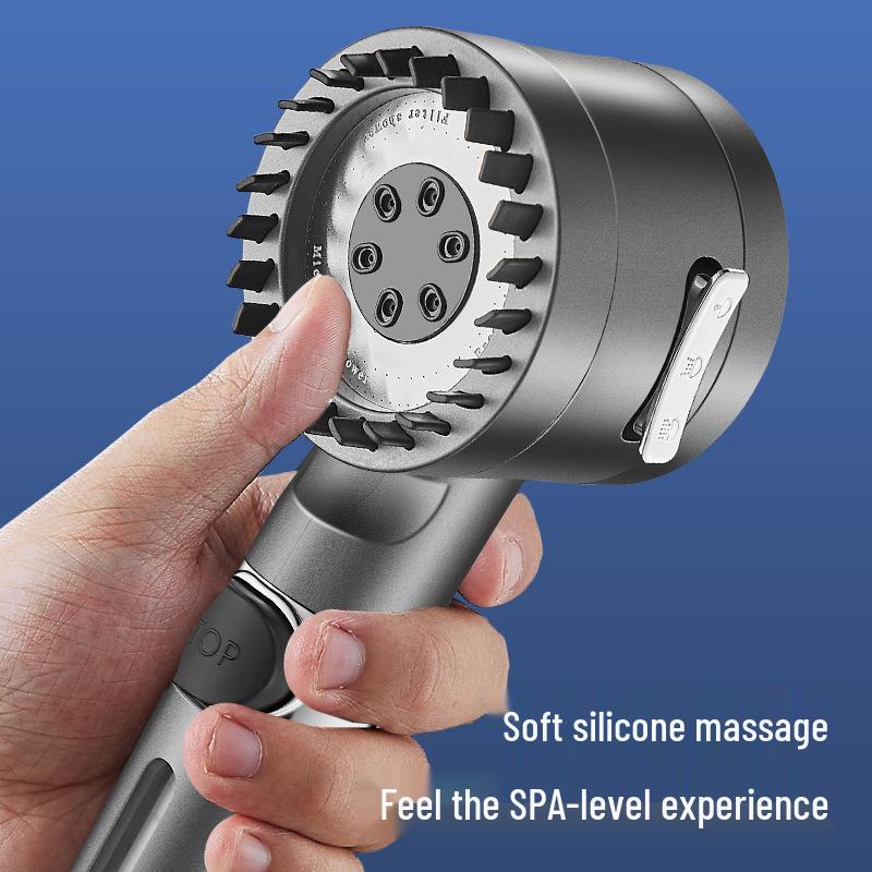 Triple Filtration Multi-Speed Dechlorination Pressurized Shower Head Set