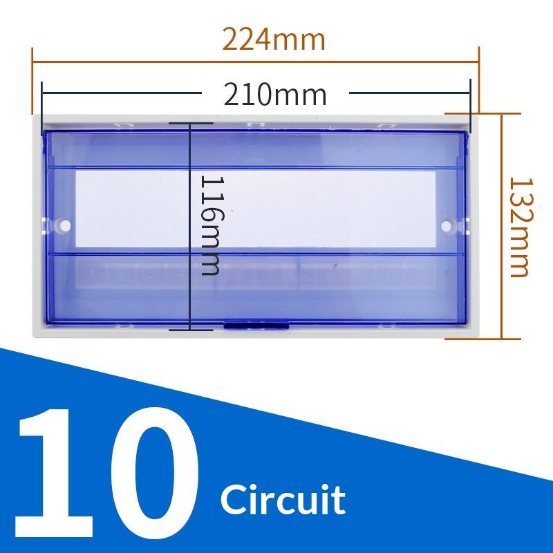 Pz30 Plastic Distribution Box Cover Transparent Protective Panel For Household Circuit Breaker Box