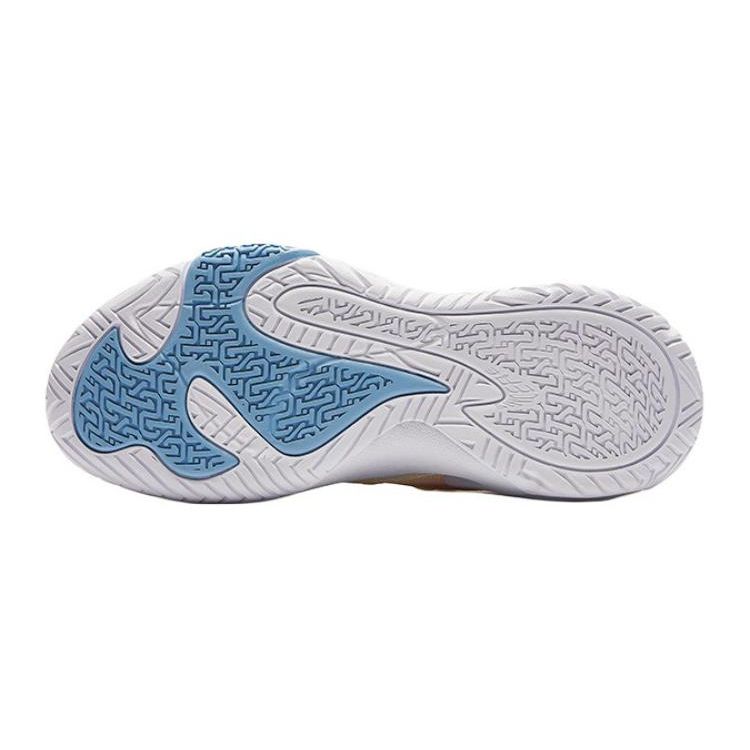 Anta Kids Air Space Comfortable Versatile Shock Absorbing Durable Low Top Basketball Shoes Kids Basketball Shoes Off-White Orange A312421106-3