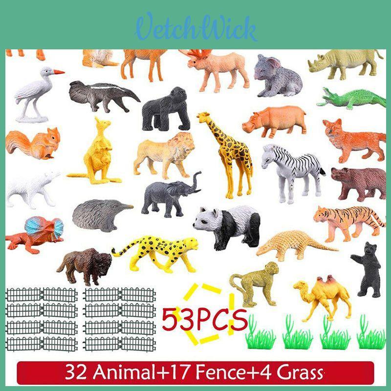 Zwierzęta Dzikie Ocean Owady Farma Dinozaur Zestaw Symulacja Małe Zwierzęta Model Zabawka do Wczesnej Edukacji dla Dzieci Postacie)