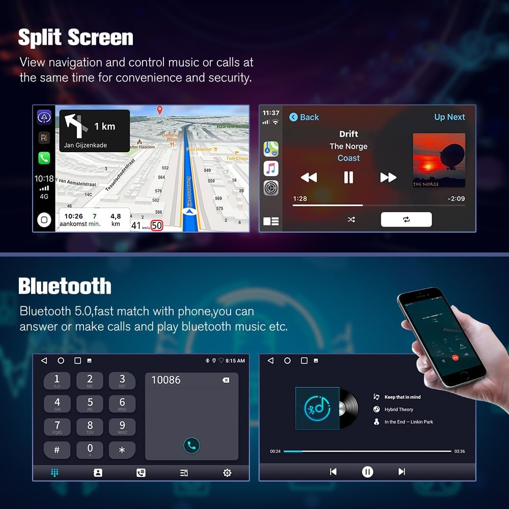 Android 13 Car Radio Stereo for Chevy Silverado GMC Sierra 2014-2018 with Backup Camera CarPlay Android Auto