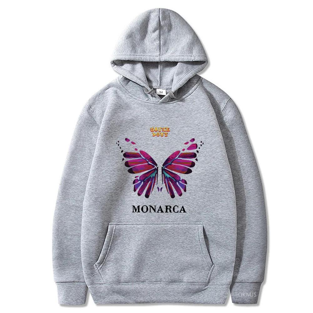 Eladio Carrion Sauce Boyz Monarca Funko Pop Anime Hoodies  Sweatshirt Men Womnen Fashion Design Pullover Fleece Hoodies