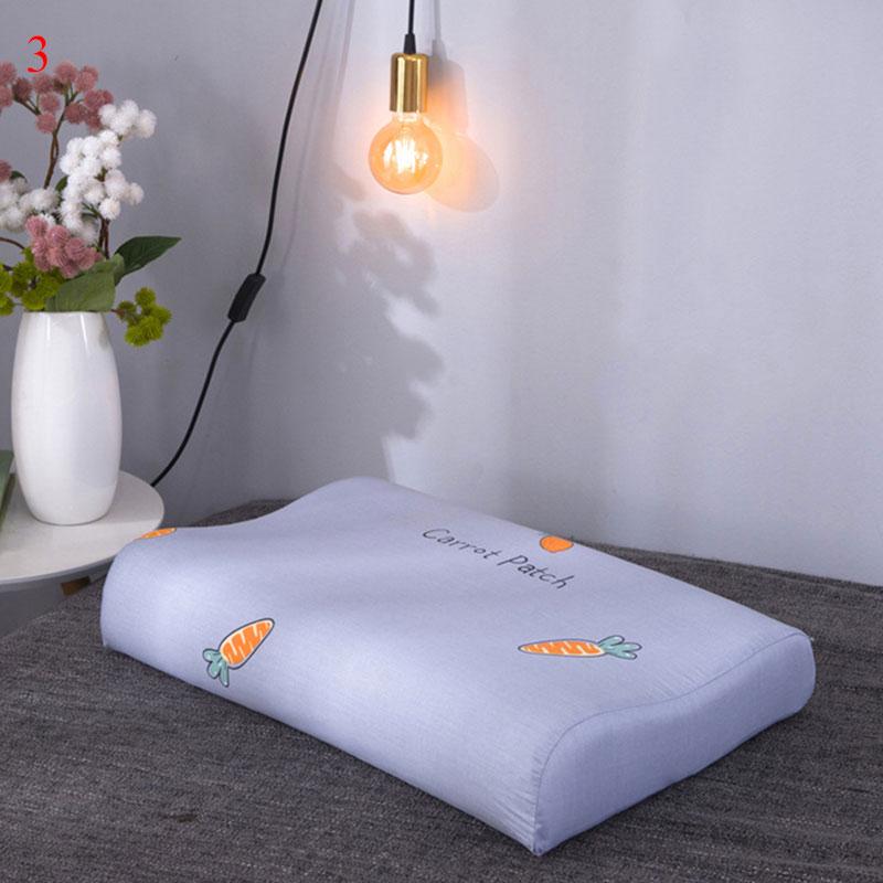 Flower Print  Soft Pillow Cases Slowly Rebound Memory Foam Space Pillow Cases Neck Memory Pillow Case Latex Pillowcase 40*60cm