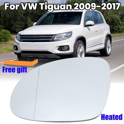 Rearview Mirror Glass Lens For Volkswagen Tiguan 2009 2010 2011-2017 Heated Wing Side Door Mirror Glass Lens Car Accessories