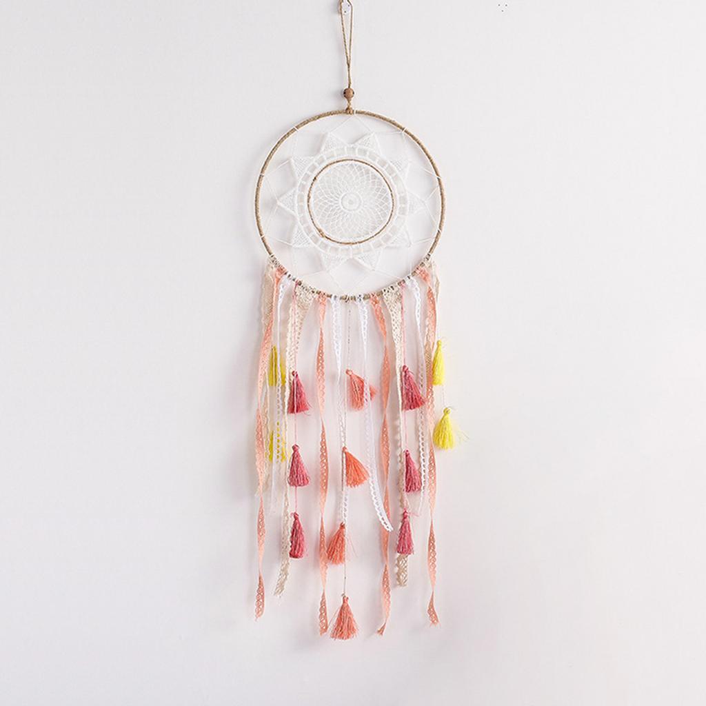 Böhmischer Stil Bunter Quasten Traumfänger Hängeanhänger Heimwand Ornament