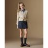 ELLE KIDS Girls' 95% Wool Round Neck Knit Cardigan