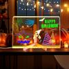 Lumiboard LED Drawing Board, Light Up Acrylic Dry Erase Board 11.8x7.9” with Stand, LED Note Board with Colors, Acrylic Message Writing Board with