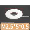 Rondella Piana Isolante in Gomma Nylon Plastica Ultra-Sottile, M3-M24