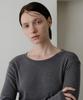 Bye Bye Seop Round Knit T-Shirt Charcoal [T54]