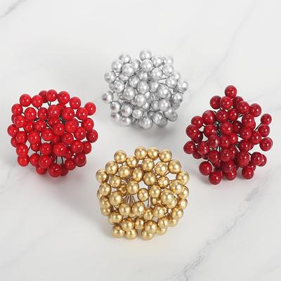 1Pcs Artificial Berries Bouquet Fake Berry Christmas Decoration Xmas Tree for Home Decor Craft Wreath Supply Wedding Party Gifts