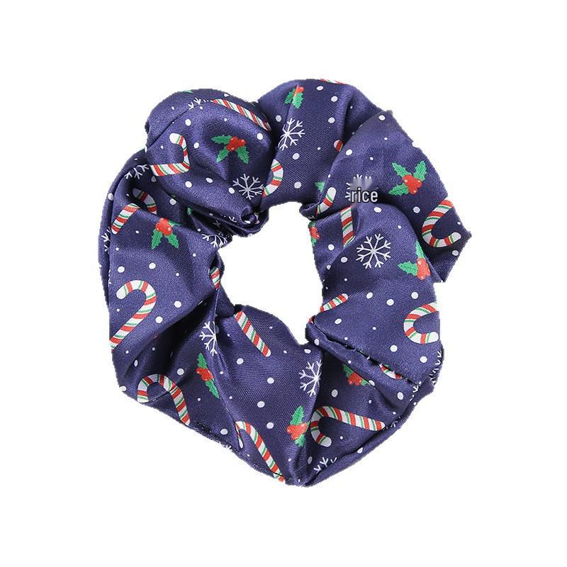 Satin Minimalistische Halloween & Weihnachten Scrunchie Haaraccessoires